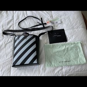 Off-White Diagonal Tote Bag